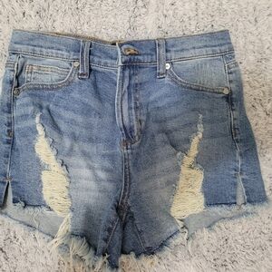 Kendall & Kylie Light Blue Distressed Jean Shorts